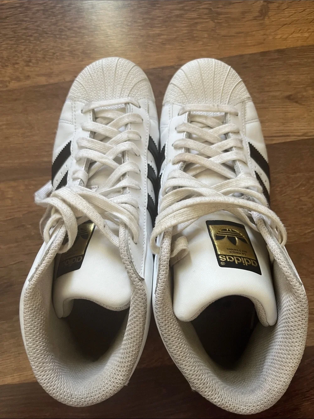 Adidas Pro Model Sneakers White High Top Size Mens Size 6.5 Women’s Size 8